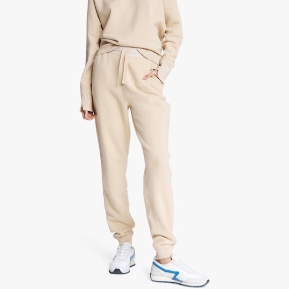 Rag & Bone Fleece Sweatpants in Beige